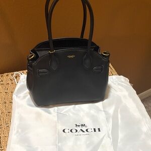 Coach Black Leather Satchel
